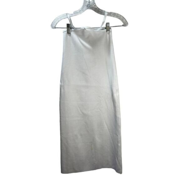 NWOT Solid and Striped Halter White Cami‎ Dress XS - Picture 1 of 4